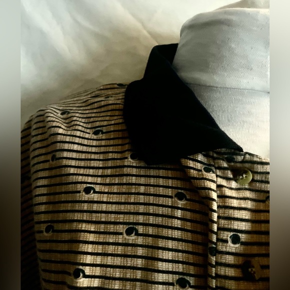 Vintage boho long sleeve collared shirt oversized fit - Picture 9 of 12